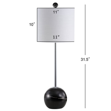 Alexa 31.5" Marble Sphere LED Table Lamp - JONATHAN Y